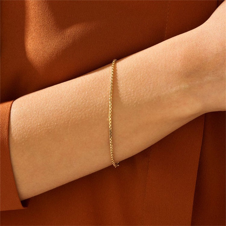 Victoria – Bracelet Chaîne Doré