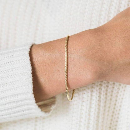 Victoria – Bracelet Chaîne Doré