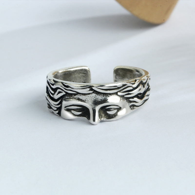Kairo – Bague Sculpture Index Style Froid Exagéré Unisexe