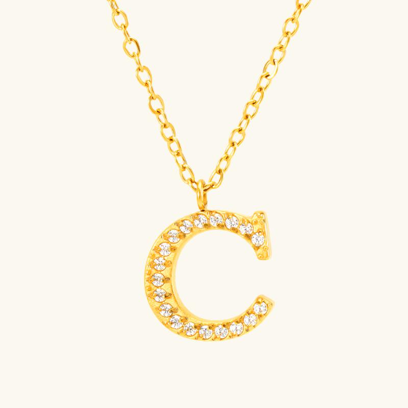 Flora – Collier Lettre Fin et Élégant