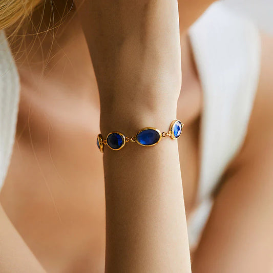 Seraphyne – Bracelet Doré Glacienne Éblouissant