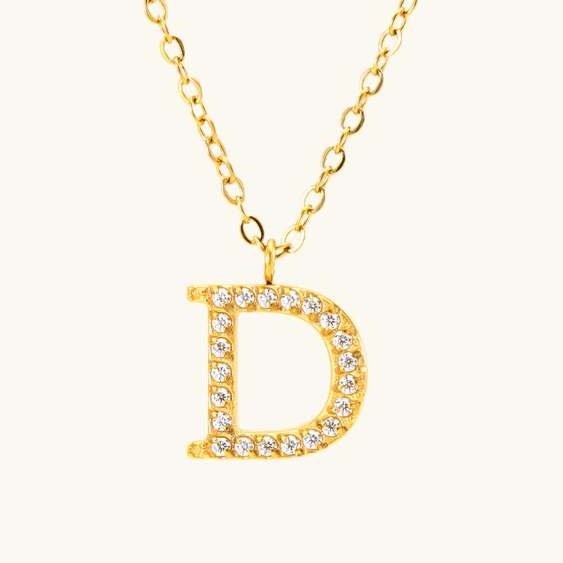 Flora – Collier Lettre Fin et Élégant