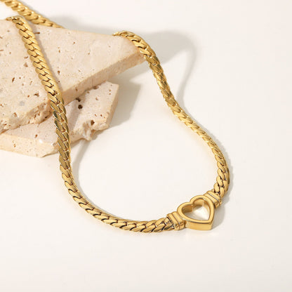 Ara – Collier Ras-du-Cou Cœur Doré