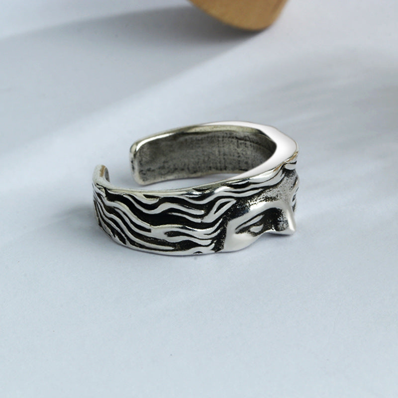 Kairo – Bague Sculpture Index Style Froid Exagéré Unisexe
