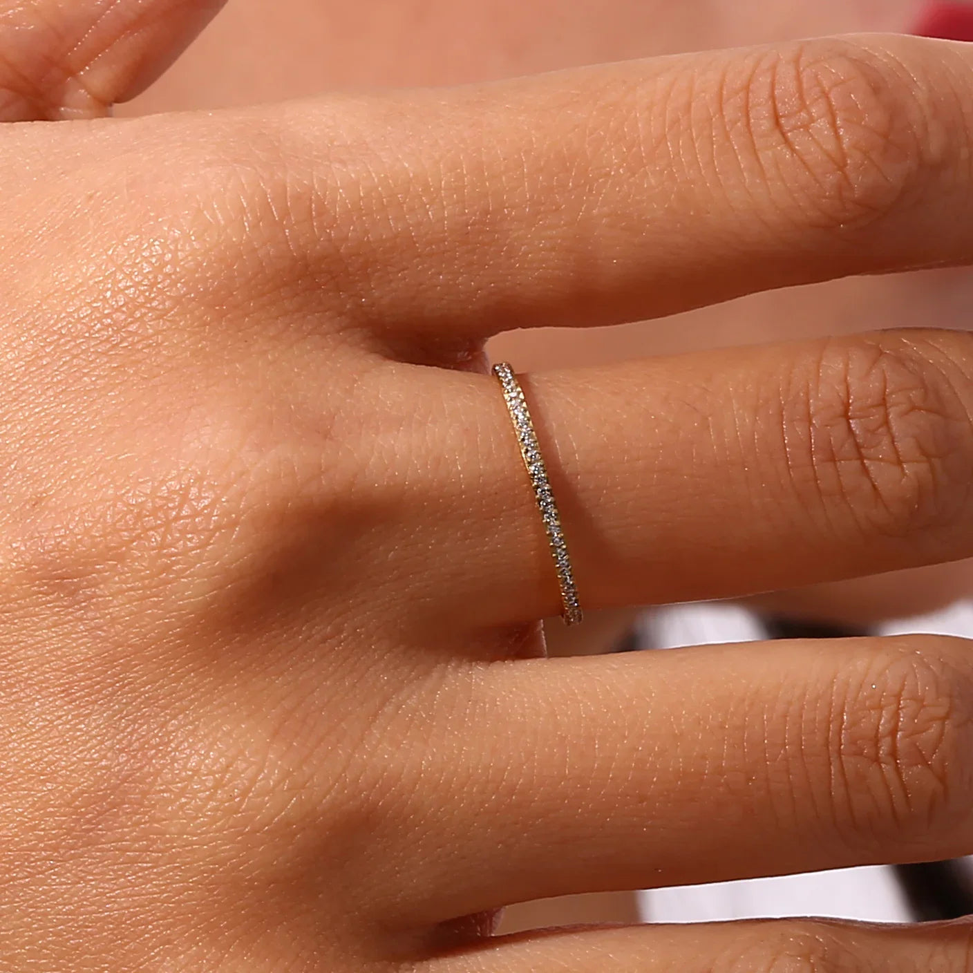 Zarra – Bague Pavée en Or Éclatante
