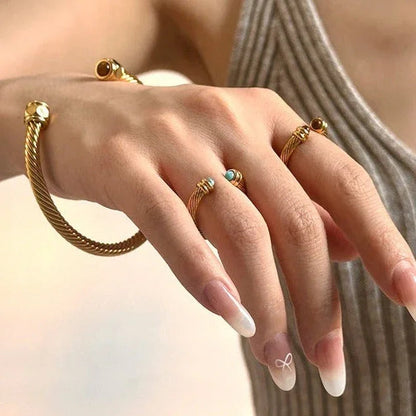 Hinari – Bracelet Chaîne Dorée