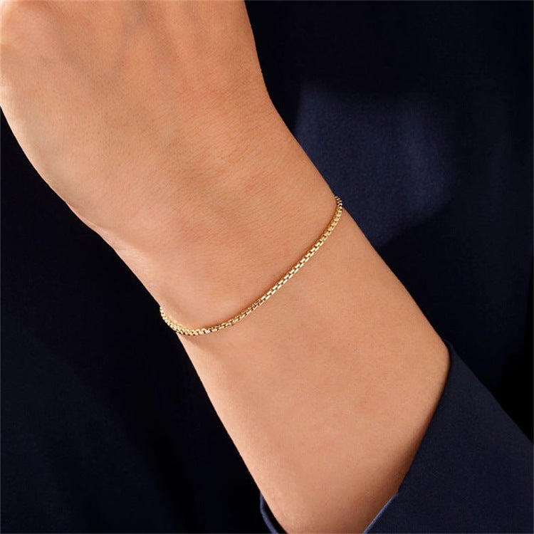 Victoria – Bracelet Chaîne Doré
