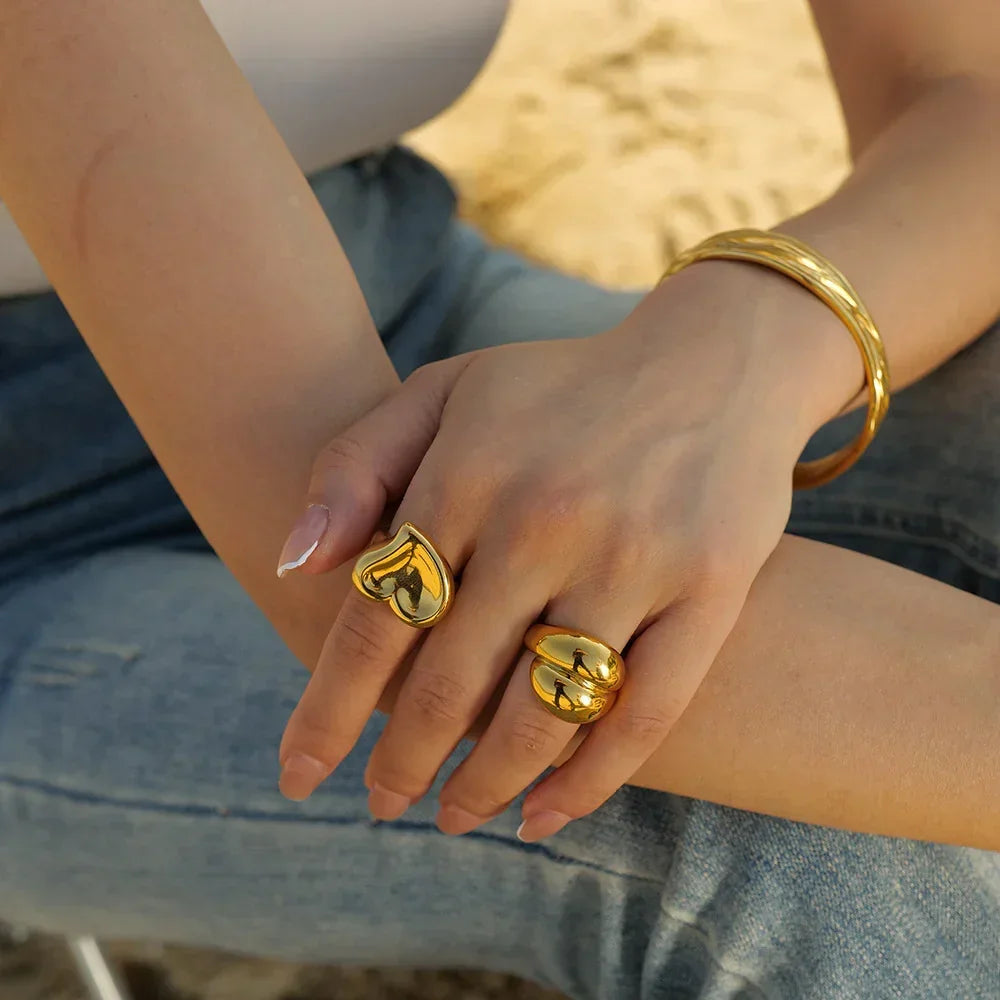 Emiri – Bague Dorée Fine et Chic