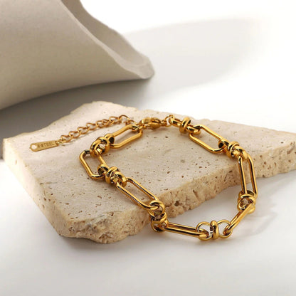 Christina – Collier Paperclip en Or de Luxe