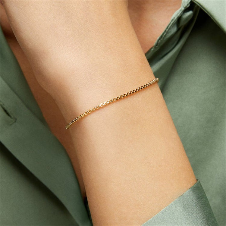 Victoria – Bracelet Chaîne Doré