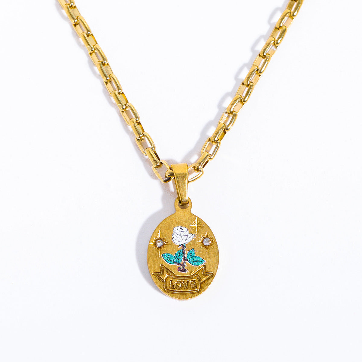 Celeste – Collier Pendentif Peint