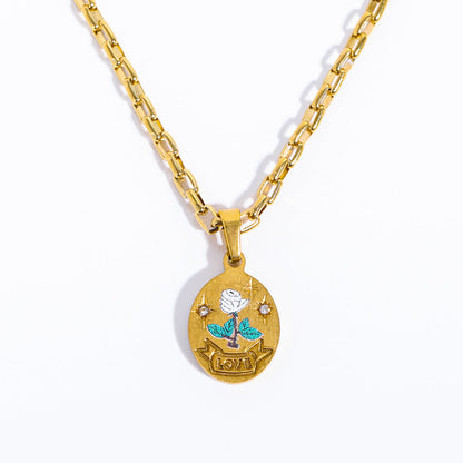 Celeste – Collier Pendentif Peint