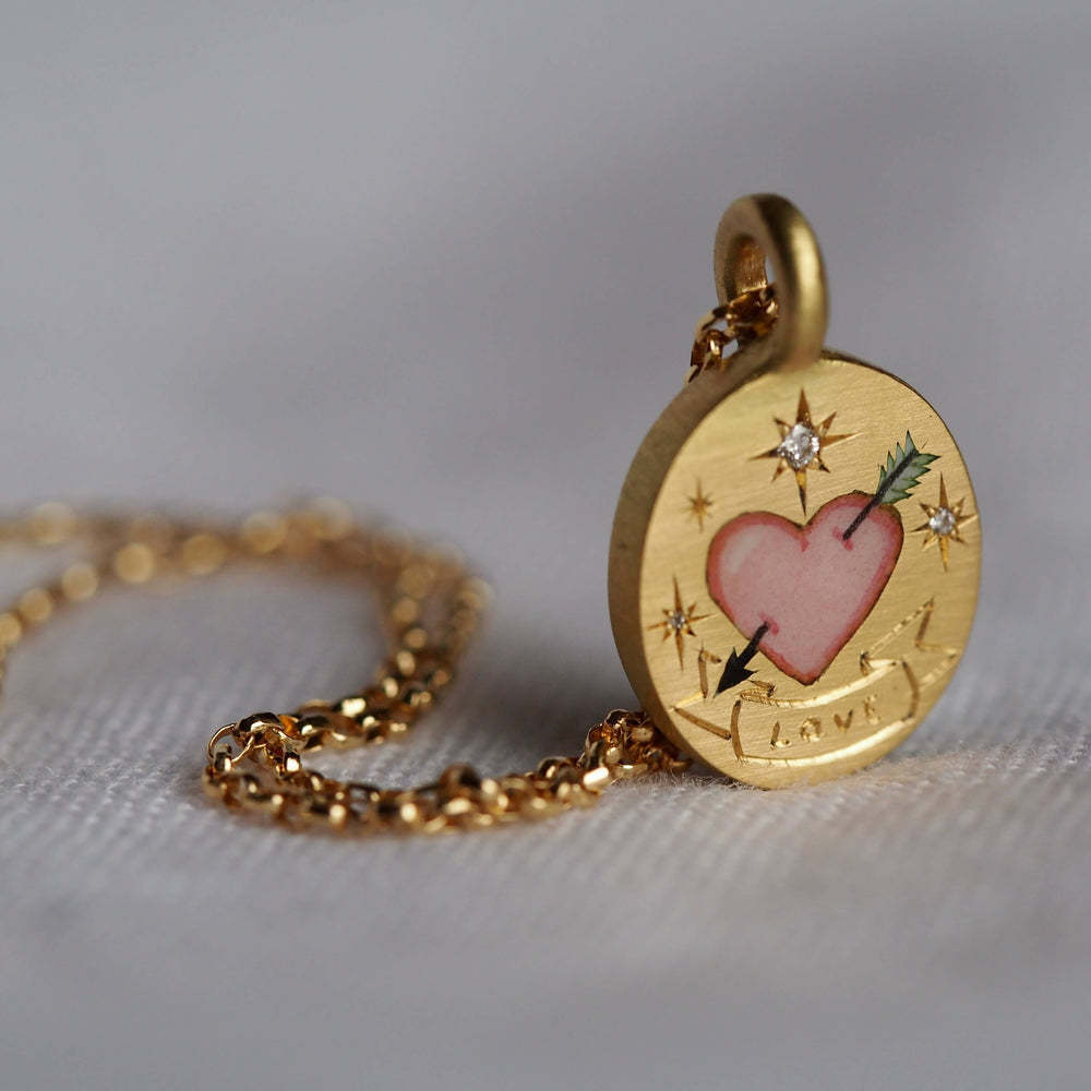 Celeste – Collier Pendentif Peint