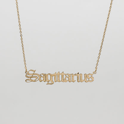 Celestine – Collier Prénom Zodiaque Classique