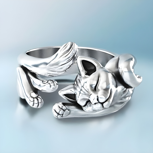 Katya – Bague en Alliage avec Design de Chaton