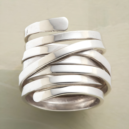 Thalia – Bague Géométrique en Métal