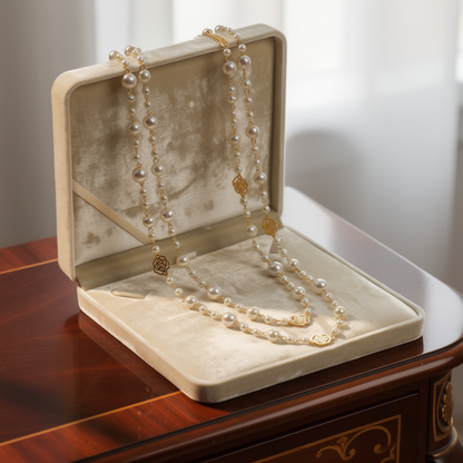 Jolie – Collier Multi-Couches Perles Rétro