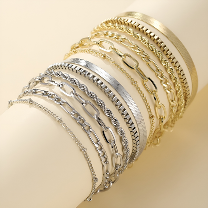 Elara – Set de Bracelets Style Minimaliste pour Femme
