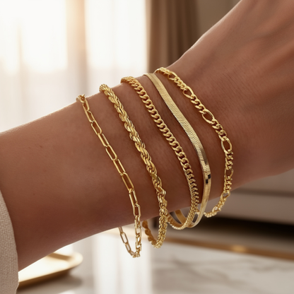 Elara – Set de Bracelets Style Minimaliste pour Femme
