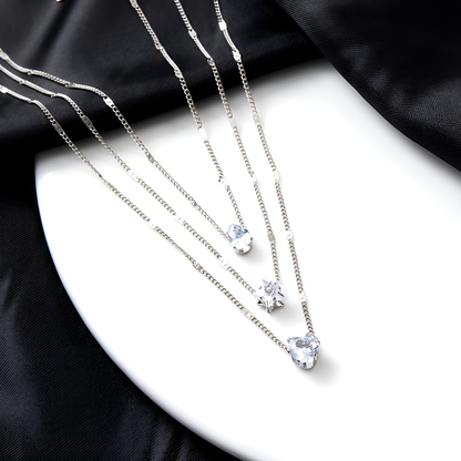 Stella – Chaîne Claviculaire avec Perles et Étoiles