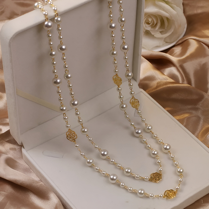 Jolie – Collier Multi-Couches Perles Rétro