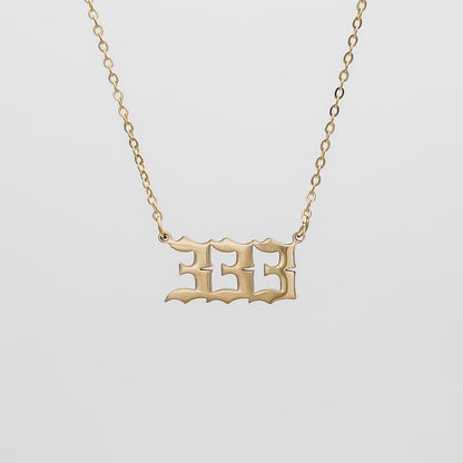 Ashley – Collier Numéro d'Ange Personnalisé