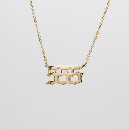 Ashley – Collier Numéro d'Ange Personnalisé