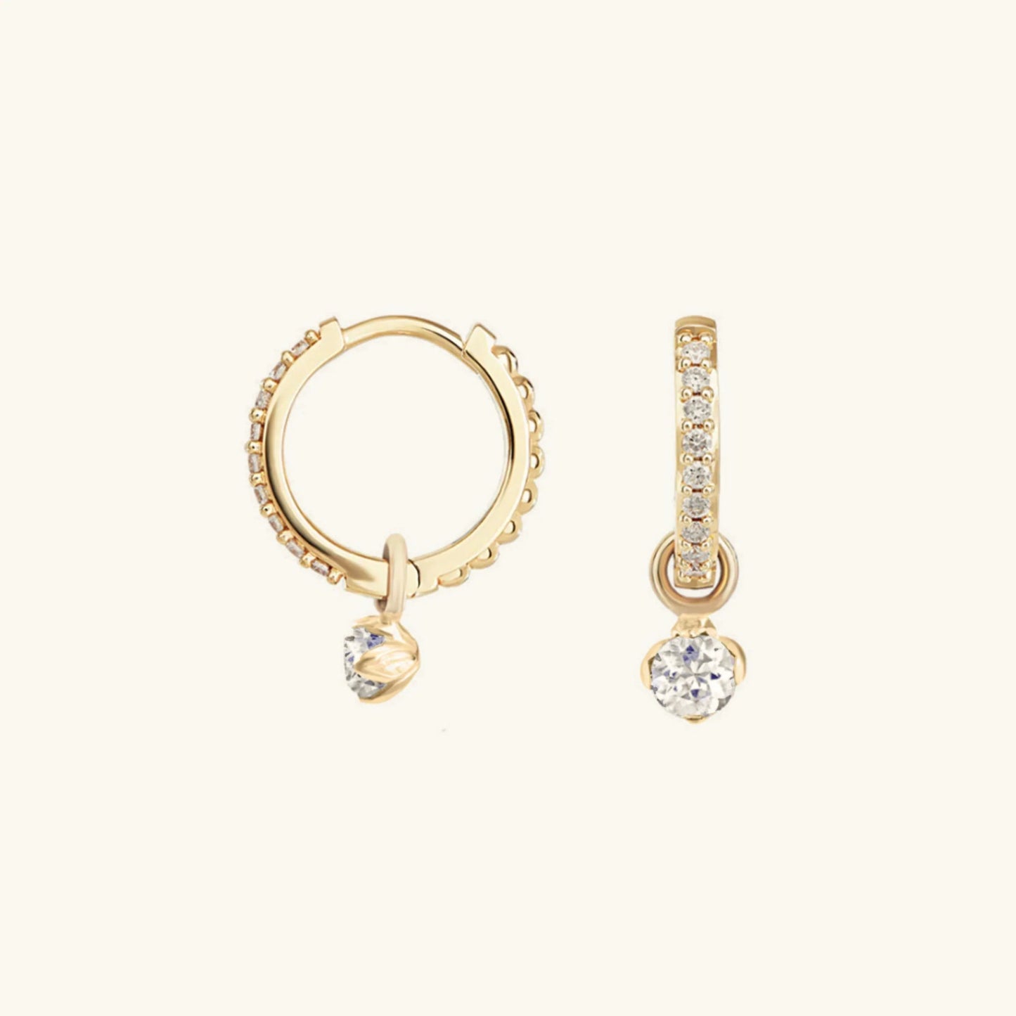 Taylor – Créoles Réversibles en Diamant