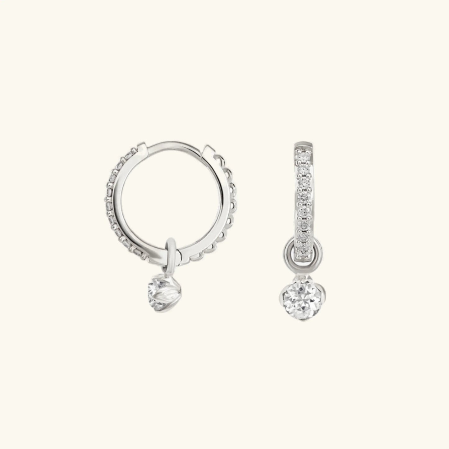 Taylor – Créoles Réversibles en Diamant