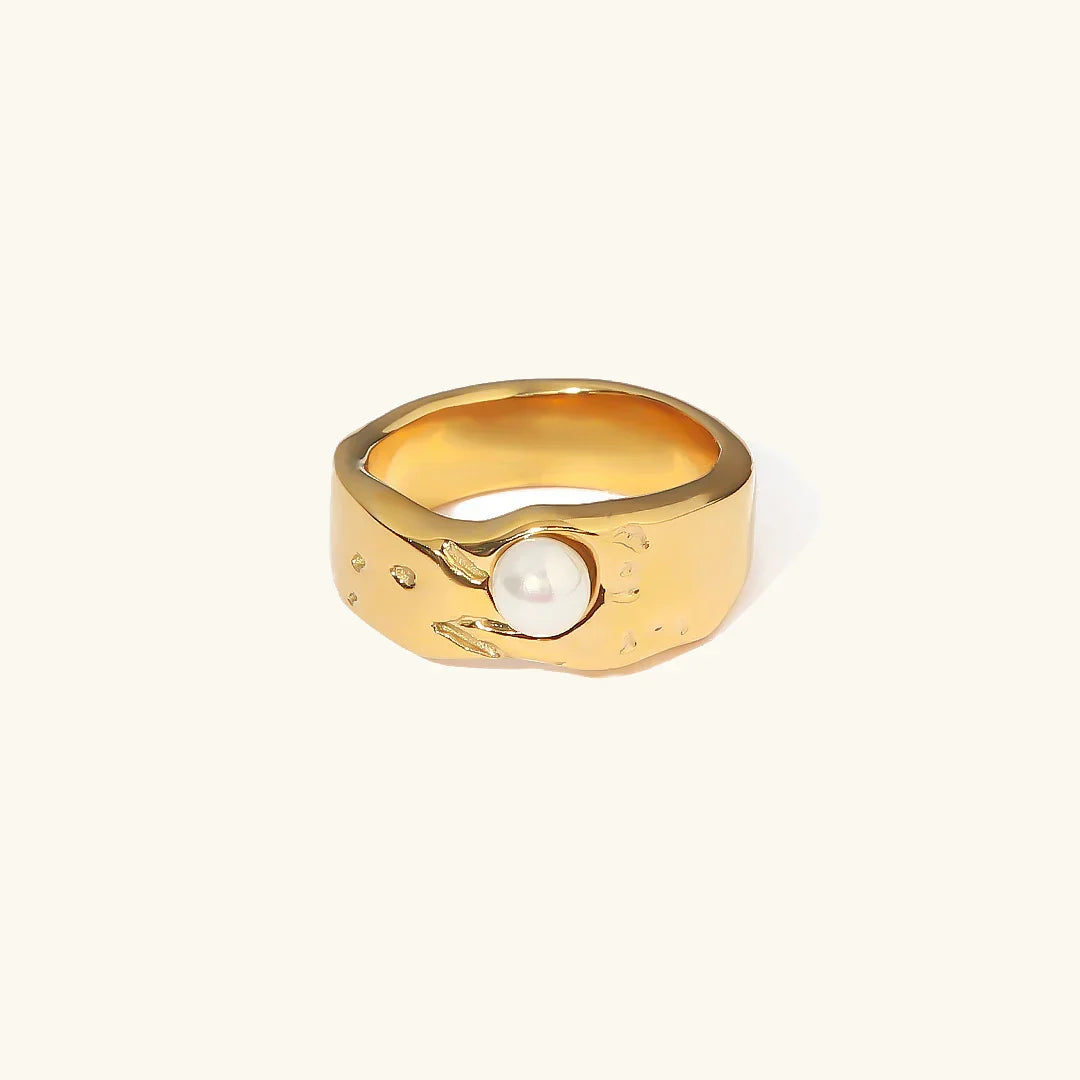 Cerulia – Bague en Perle d'Eau Douce Élégante