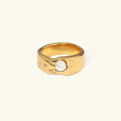 Cerulia – Bague en Perle d'Eau Douce Élégante