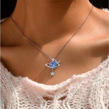 Sorami – Collier Planète Cosmique Femme