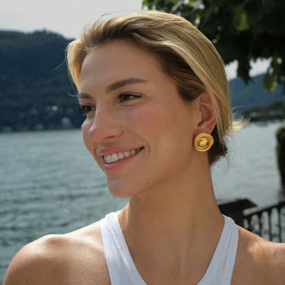 Denise – Boucles d'Oreilles Corde Dorée