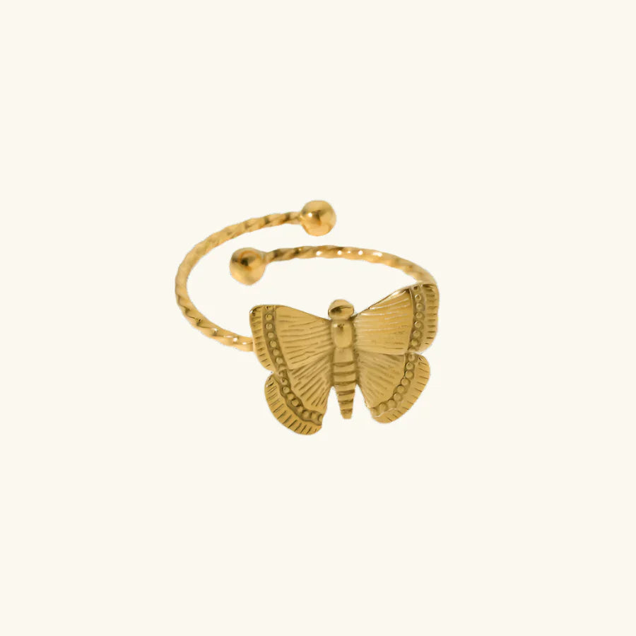 Alina – Bague Papillon Élégance