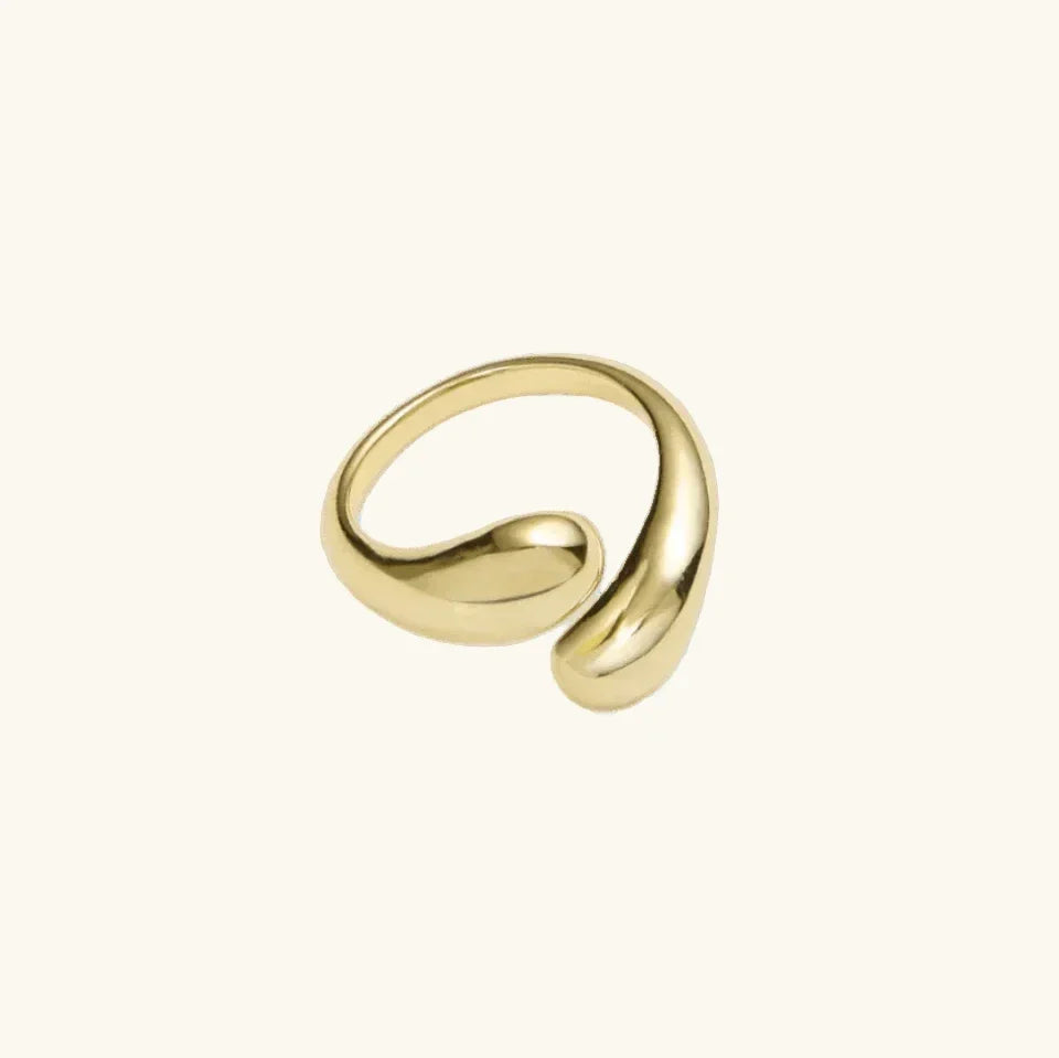 Eloria – Bague Zircon Plaquée Or 18K