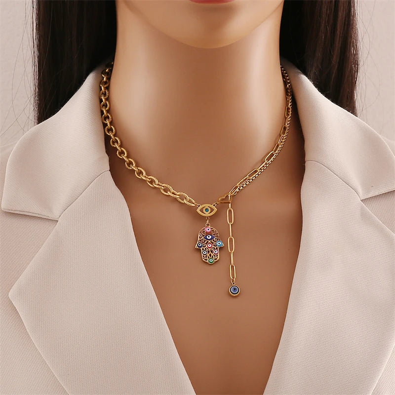 Sahar – Parure Œil Protecteur Multicolore