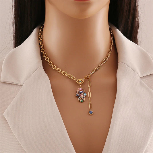 Sahar – Parure Œil Protecteur Multicolore