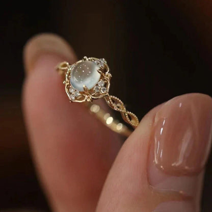 Viviane – Bague Pierre de Lune Élégante