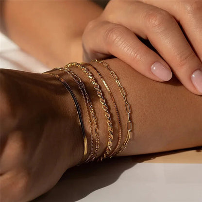 Paige – Ensemble de 6 Bracelets Multi-Couches
