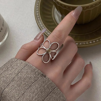 Alizee – Bague Pétale en Argent Sterling