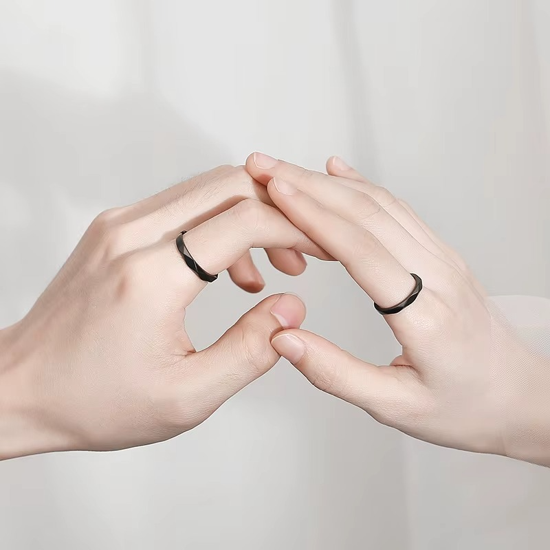 Cara – Duo de Bagues Couple Argent & Diamants