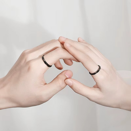 Cara – Duo de Bagues Couple Argent & Diamants