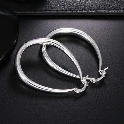 Ophelie – Boucles d’Oreilles Ovalis en Argent Sterling