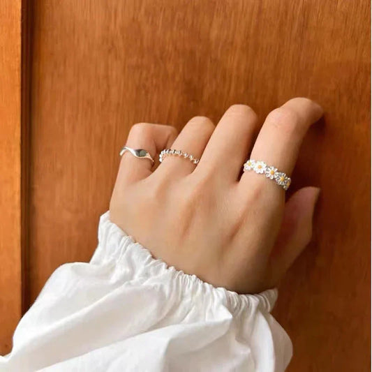 Daiselle – Bague Marguerite Soleil Élégante