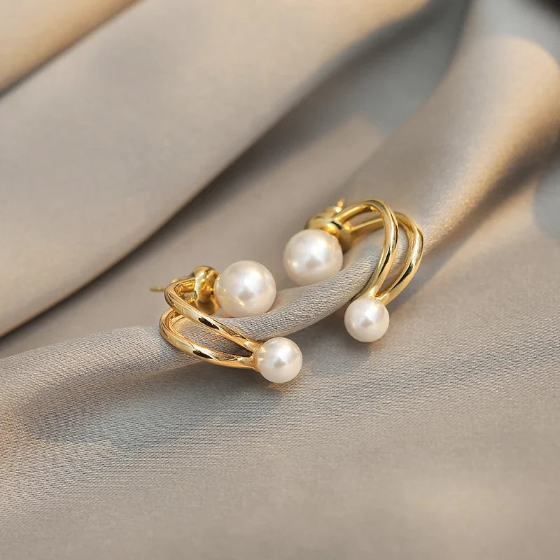 Celestia – Boucles d’Oreilles Perles Célestes