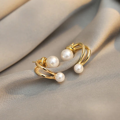 Celestia – Boucles d’Oreilles Perles Célestes