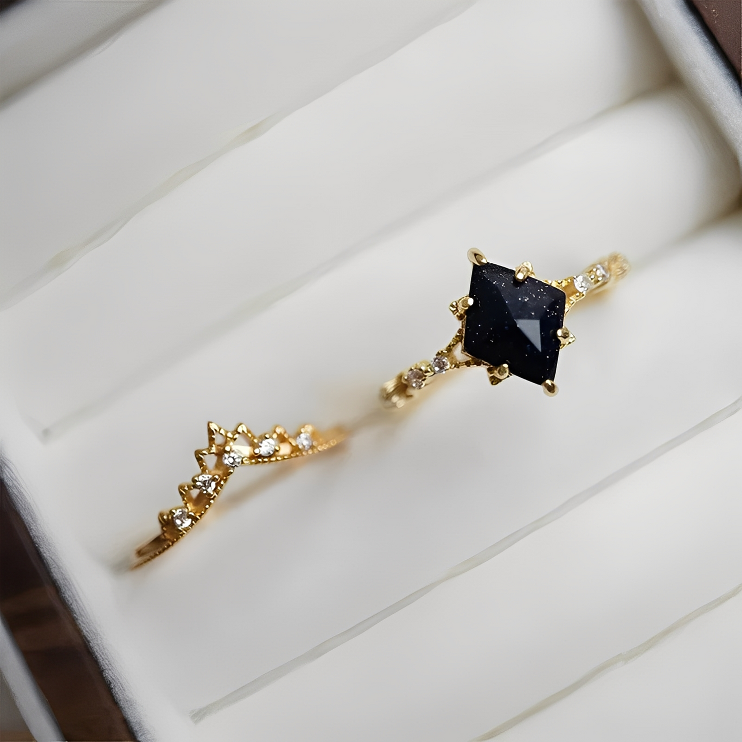 Nerisa – Bague Obsidienne Nuit Sombre