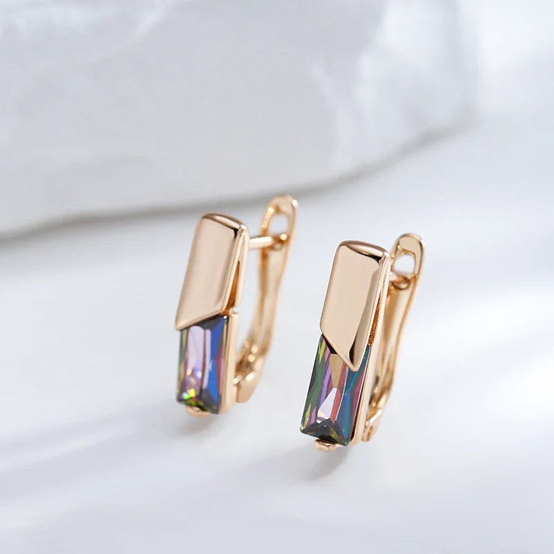 Nympha – Boucles d'Oreilles Bar avec Effet Iridescent