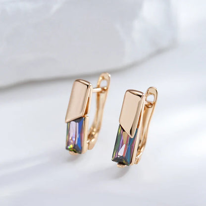 Nympha – Boucles d'Oreilles Bar avec Effet Iridescent