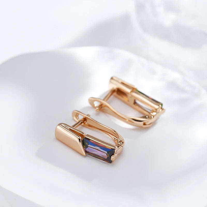 Nympha – Boucles d'Oreilles Bar avec Effet Iridescent